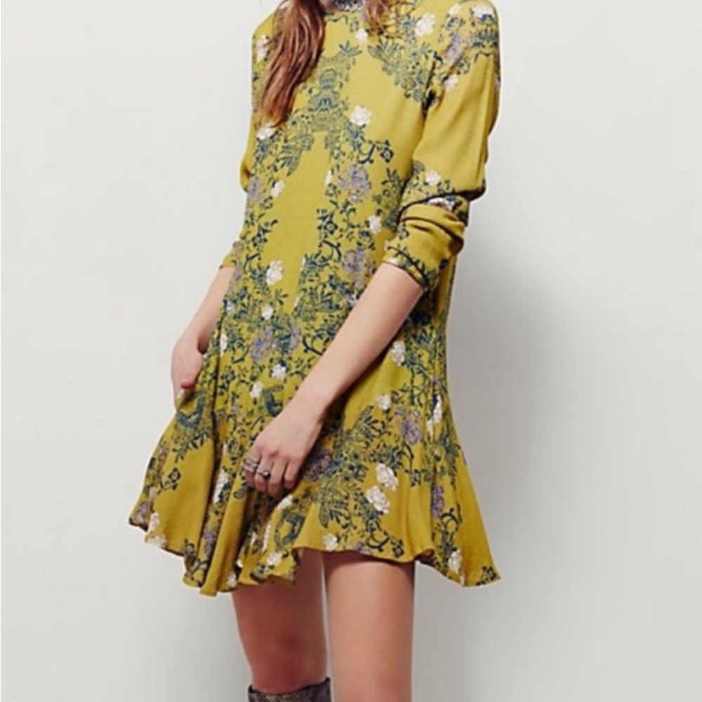 Free people Floral Moss Dress